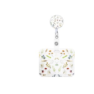 Porte-cartes horizontal imprimé avec ouverture par pression, impression brillante en relief, cordon, boucle de sécurité, époxy, en stock - Product Image 5