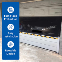 Sistema de Paneles de Defensa Contra Inundaciones de Aluminio de Grado Profesional, Anticorrosión, Resistente a la Oxidación, Capacidad de Carga de 1150 lb para Puertas de Garaje