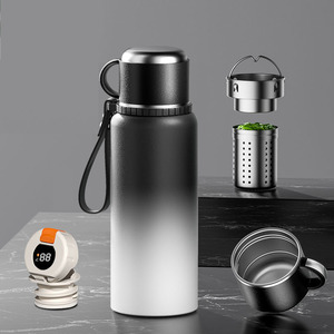 Bouteille d'eau personnalisée portable de grande capacité en acier inoxydable isolée pour le sport et les affaires - Product Image 1