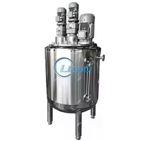 Cuves de mélange en acier inoxydable, machine à fabriquer du savon liquide, mélangeur alimentaire, cuve de mélange chauffante avec agitateur