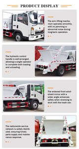 Camión de Basura SINOTRUK HOMAN HOWO 4X2 8T 8m3 con Brazo Giratorio, Cargador de Contenedores con Gancho, Camión Recolector de Residuos - Product Image 6