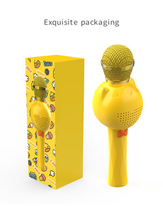 Microphone BT pour enfants personnalisé OEM ODM, microphone chantant de dessin animé, haut-parleur pleine fréquence, machine de karaoké sans fil rechargeable - Product Image 3