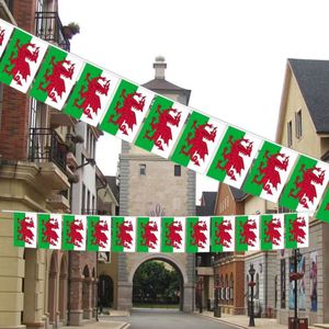 Wholesale 5.5x8 Inches Wales String Bunting <b>Flags</b> for Indoor and Outdoor Decoration(20pcs/set) - Product Image 3