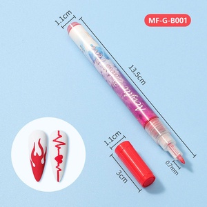 ชุดปากกามาร์คเกอร์เพ้นท์เล็บแบบน้ำ 12 สี ขนาด 0.7 มม. สำหรับวาดกราฟฟิตี พร้อมกล่องสี - Product Image 3