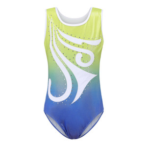 GL00048 vêtement de danse de Ballet pour enfants, <span class=keywords><strong>justaucorps</strong></span> de gymnastique sans manches pour filles - Product Image 5
