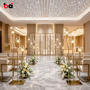 Farolas de Hierro de Estilo Nórdico, Elegantes y Románticas, con Diseño de Luna, para Eventos de Boda y Decoración de Escenarios de Banquetes de Hotel - Product Image 5