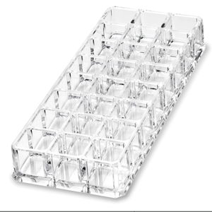 Caja de almacenamiento compacta de cosméticos de acrílico transparente, paleta de sombras de ojos y almacenamiento de pintalabios, vitrina de cosméticos para el cuidado de la piel - Product Image 1