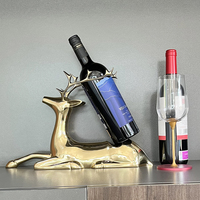 Vin cadeau casier à vin cerf porte-bouteille de vin Statue présentoir comptoir support mariage centres de table décorations de table pour la maison