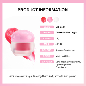 Mascarilla Labial Hidratante Nocturna Personalizada, Orgánica, Natural y Vegana para Dar Volumen con Sabor a Dulce y Fruta - Product Image 5