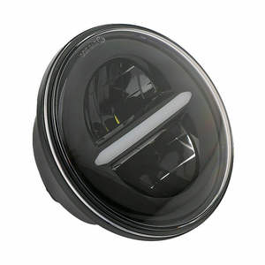 Iluminación Automotriz, Faro LED H4 de 5.75 Pulgadas y 40W, Luz Diurna DRL, Señal de Giro Amarilla y Blanca, Impermeable IP67, Bombilla de 12V - Product Image 3