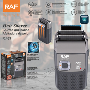 Afeitadora RAF 2 en 1 con Lámina, Recargable por USB, Batería de Litio, Recortadora de Barba Flotante, Portátil, para Aseo Personal Profesional - Product Image 4