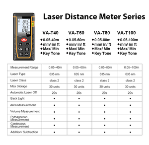 Télémètre laser industriel VA-T80 d'instrument de V & A - Product Image 3