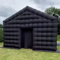 Meilleure vente Maison gonflable carrée géante portable Lumière disco Cubes à led Structures Tente de fête Discothèque gonflable