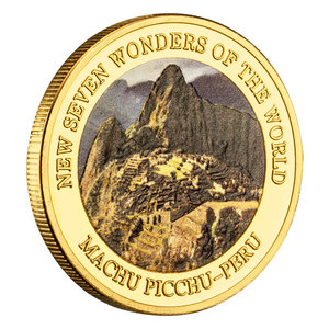 Monedas Coleccionables de Machu Picchu, Perú, Grandes Edificios, Chapadas en Oro, las Siete Maravillas del Mundo, Impresión a Color, Recuerdos, Moneda de Regalo - Product Image 5