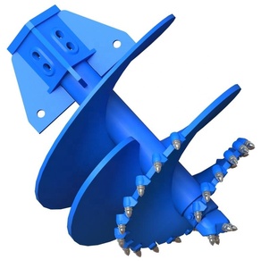 Ashok Industries Earth <b>Auger</b> Bit Metal Spiral Fluted Design for 50 Ton Excavators 450 KNm Max Torque 6000 Working Pressure - Product Image 4
