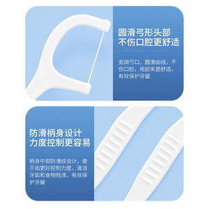 Fil dentaire 100 pièces par sachet, cure-dents jetables pour l'hygiène buccale, cure-dents portables pour le nettoyage des dents - Product Image 4