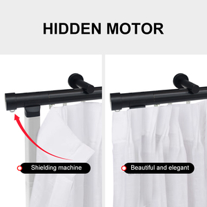 Rails en H motorisés modernes en métal et systèmes électriques de <span class=keywords><strong>rail</strong></span> de <span class=keywords><strong>rideau</strong></span> pour une gestion pratique des rideaux avec accessoires - Product Image 3