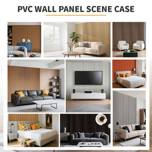 Panel de Pared de PVC de Alta Calidad <span class=keywords><strong>Directo</strong></span> de Fábrica, Material Decorativo Impermeable para Sala de Estar, Personalizable, Venta al Por Mayor - Product Image 5