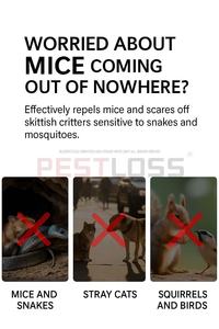 Ibn Zonne-Energie Ultrasone Mol Afstotende Sonische Trillingen Inzet Dubbele Flitsindicator Gopher Vole Slang Knaagdier Controle Tuin 24 Uur Per Dag - Product Image 5