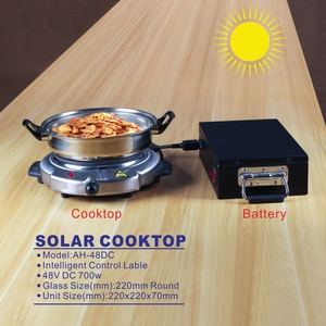 <span class=keywords><strong>Plaque</strong></span> chauffante électrique solaire portable, cuisinière à brûleur unique pour le camping en plein air, les camping-cars et l'utilisation hors réseau - Product Image 1
