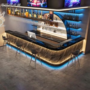 Bancone Moderno ed Ecologico per <span class=keywords><strong>Bar</strong></span> <span class=keywords><strong>e</strong></span> Caffetterie con Design in Pietra Culturale per Caffetterie, Ristoranti, Hotel <span class=keywords><strong>e</strong></span> Centri Commerciali - Product Image 6