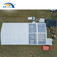 Tente de célébration de chapiteau blanc et clair de structure d'Arcum en aluminium de 10x20m pour l'événement de noce de location