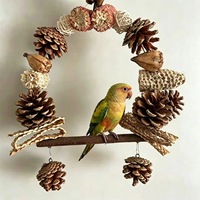 Vogelspeelgoed Vogelkooien Hangbruggen Papegaaienschommels Natuurlijk fruit Rotanballen Kleine vogels Entertainment Klimmen Kauwen