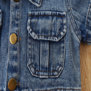 Boutique de mode pour filles, vêtements d'été, jeans à manches courtes, shorts en denim, ensemble de vêtements pour tout-petits, vêtements pour enfants - Product Image 6