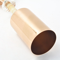 Vase trompette en métal doré de luxe pour mariage, élégant support de fleurs pour centre de table, décoration pour événements, scène, hôtel
