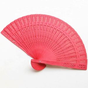 Sandalwood Wooden Openwork Folding Fans Baby Shower <b>Gifts</b> and Wedding Decorations Handheld Fans for Personal Use - Product Image 2