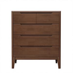 Cassettiera Moderna in Legno Massello Stile Nordico con 4 Cassetti per Soggiorno, Camera <span class=keywords><strong>da</strong></span> Letto, <span class=keywords><strong>Ingresso</strong></span> e Corridoio - Product Image 2