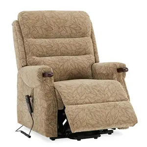 CJSmart Cadeira elétrica para idosos, cadeira reclinável grande com motor duplo, elevador elétrico plano, tecido moderno, para uso doméstico