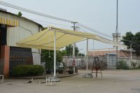 Nouvelle Vente 2024 au Prix Réduit : Auvent Rétractable Manuel en Métal pour Porte, Fenêtre et Terrasse, Protection Solaire Extérieure, Modèle Sunsetter, Gris