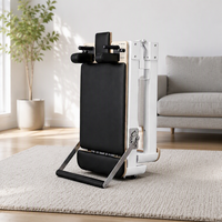 Machine de Pilates Reformer Portable et Réglable en Alliage d'Aluminium Blanc pour Entraînement du Core, Idéale pour Studio de Yoga et Salle de Sport (Vente en Gros)