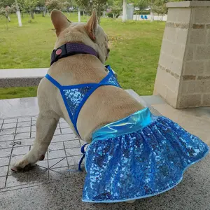 Factory Direct Luxury Cute Pet Clothes Fashion Shiny Dog Swimsuit