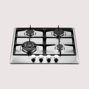 Alta eficiencia 60cm Drop in 3 Burner 1 Placa de cerámica Vidrio templado negro Estufas eléctricas y de gas para apartamentos - Product Image 1