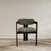 Chaise de salle à manger en bois massif de style nordique, chaise de négociation pour bureau de vente, chaise à dossier pour hôtel, chambre d'exposition et usage domestique