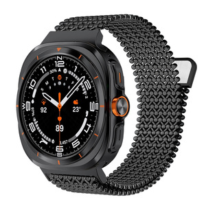 Correa de acero inoxidable de 3 piezas con fijación magnética para <span class=keywords><strong>Samsung</strong></span> Watch Ultra con correa de reloj de 47 mm - Product Image 5