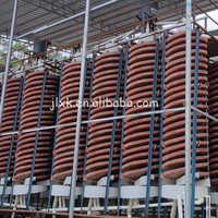 Séparateur minier Jianlong Tailings : Laveuse spirale en fibre de verre haute rigidité 6-8tph sans alimentation électrique