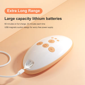 Mejor multifunción pequeño USB carga caliente calefacción 9th engranaje vibrador Popular 2-en-1 impermeable pecho lactancia masajeador - Product Image 4