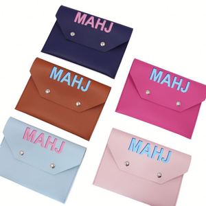 Stocked Rule Card Storage Case With Magnetic Snap Bulk Colorful <b>Clutch</b> Bag for Mahjong Lover Gift - Product Image 1
