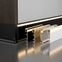Plinthe LED, Plinthe de sol LED, Plinthe avec éclairage LED, Plinthe en aluminium