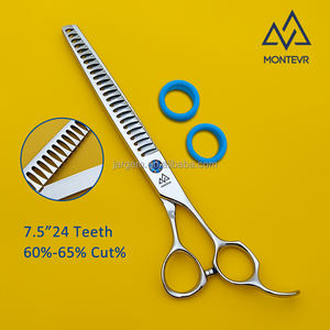 Yeni varış kavisli bıçak <span class=keywords><strong>Pet</strong></span> bakım makas pürüzsüz kesme 7.5 inç köpek temizlik ürünleri makas makaslar - Product Image 3