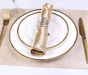 Napperon jacquard en lin blanc naturel, décoration pour mariage, dîner <span class=keywords><strong>de</strong></span> noël, 1 pièce, combinaison - Product Image 6
