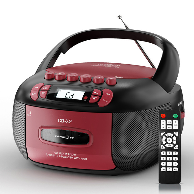 Cross-Border CD Boombox Tape Player All-In-One for Audio Player with Remote Control and Display Screen Recording Radio
