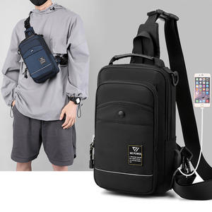 Bolso de Pecho para Hombre WePower, Resistente al Agua, Mochila Cruzada, para Viajes al Aire Libre, Color Sólido, Multifuncional - Product Image 1