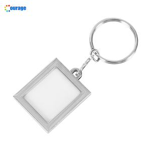 Nhôm Chèn In Ấn Thăng Hoa Khoảng Trống Hình Chữ Nhật Móc Khóa Hai Mặt In Ấn Kim Loại Móc Chìa Khóa Khoảng Trống A-22 - Product Image 3