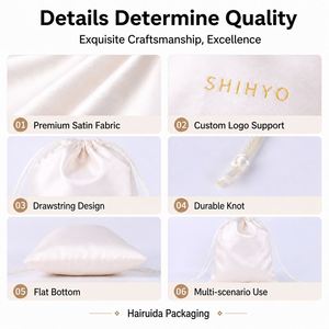 Bolsas de Satén con Cordón y Logotipo Personalizado para Empaque de Joyería al por Mayor - Product Image 4
