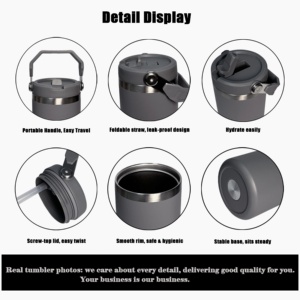 Bán buôn số lượng lớn tùy chỉnh 20oz 30oz thép không gỉ cho Stanley Tumblers cách điện Hot & Cold cốc nước rơm cho nóng đồ uống lạnh - Product Image 3