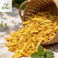 Vente en gros de chips de mangue lyophilisées 100% naturelles de qualité supérieure, goût sucré, en-cas de fruits et légumes, sans sucre ajouté, emballées en sachet